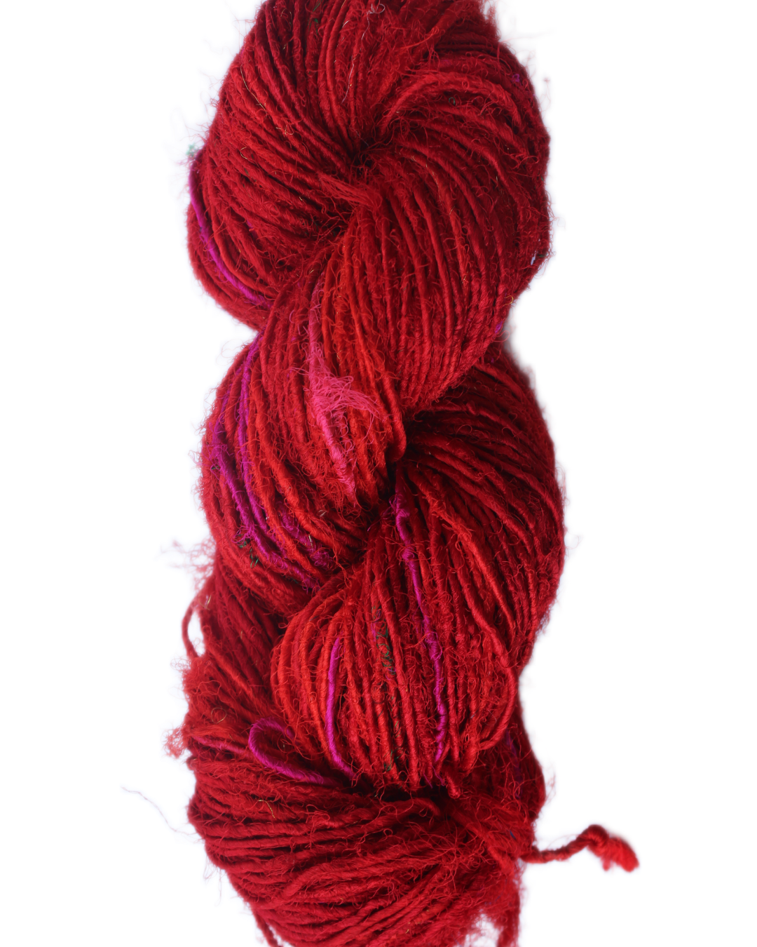 Handspun Sari Silk Yarn Solid Color