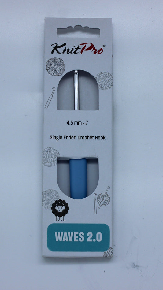 Knit Pro 2.0 Waves Aluminium Silver Hooks