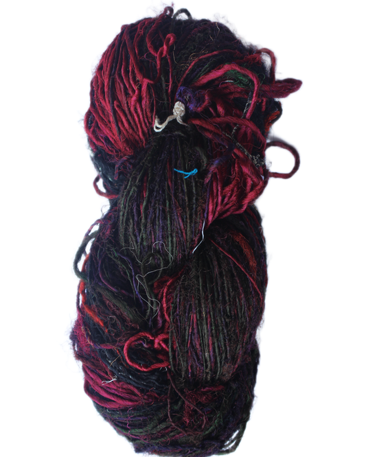 Handspun Sari Silk Yarn Solid Color