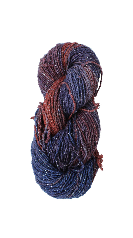 Cotton Linen Blended Sparkle Multicolor Yarn