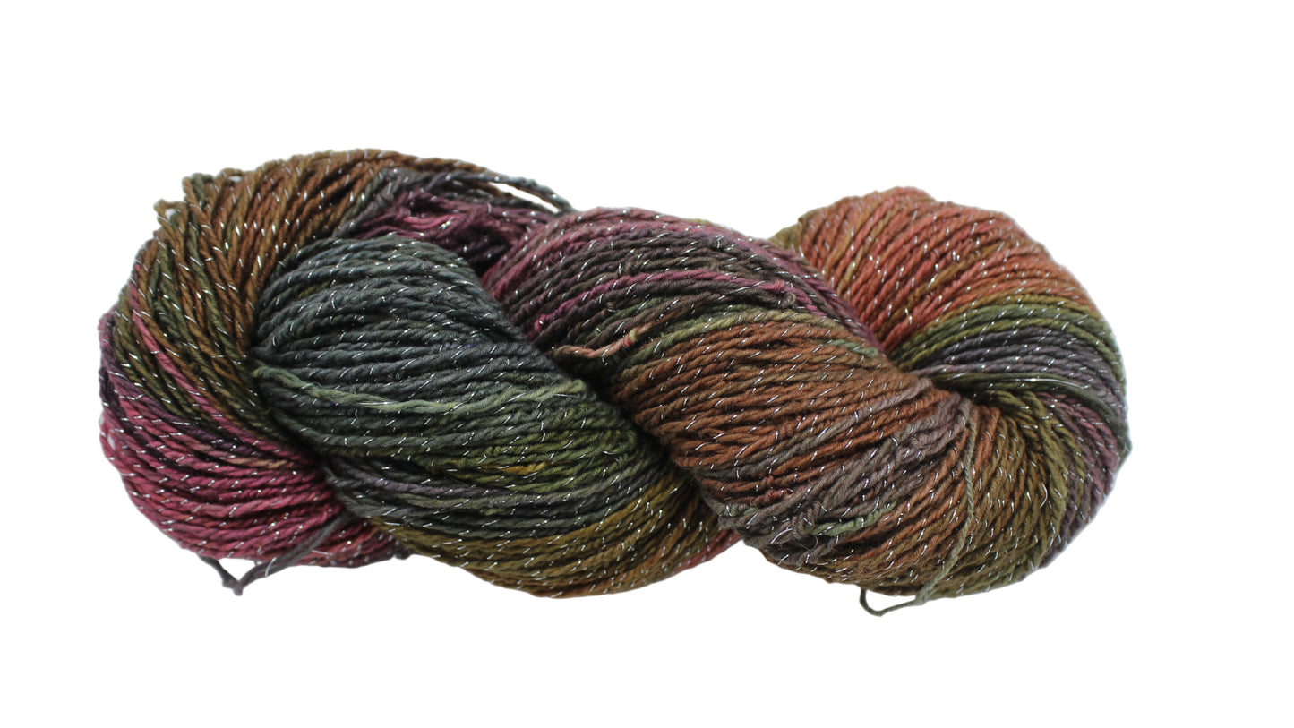 Cotton Linen Blended Sparkle Multicolor Yarn