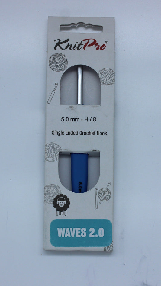 Knit Pro 2.0 Waves Aluminium Silver Hooks